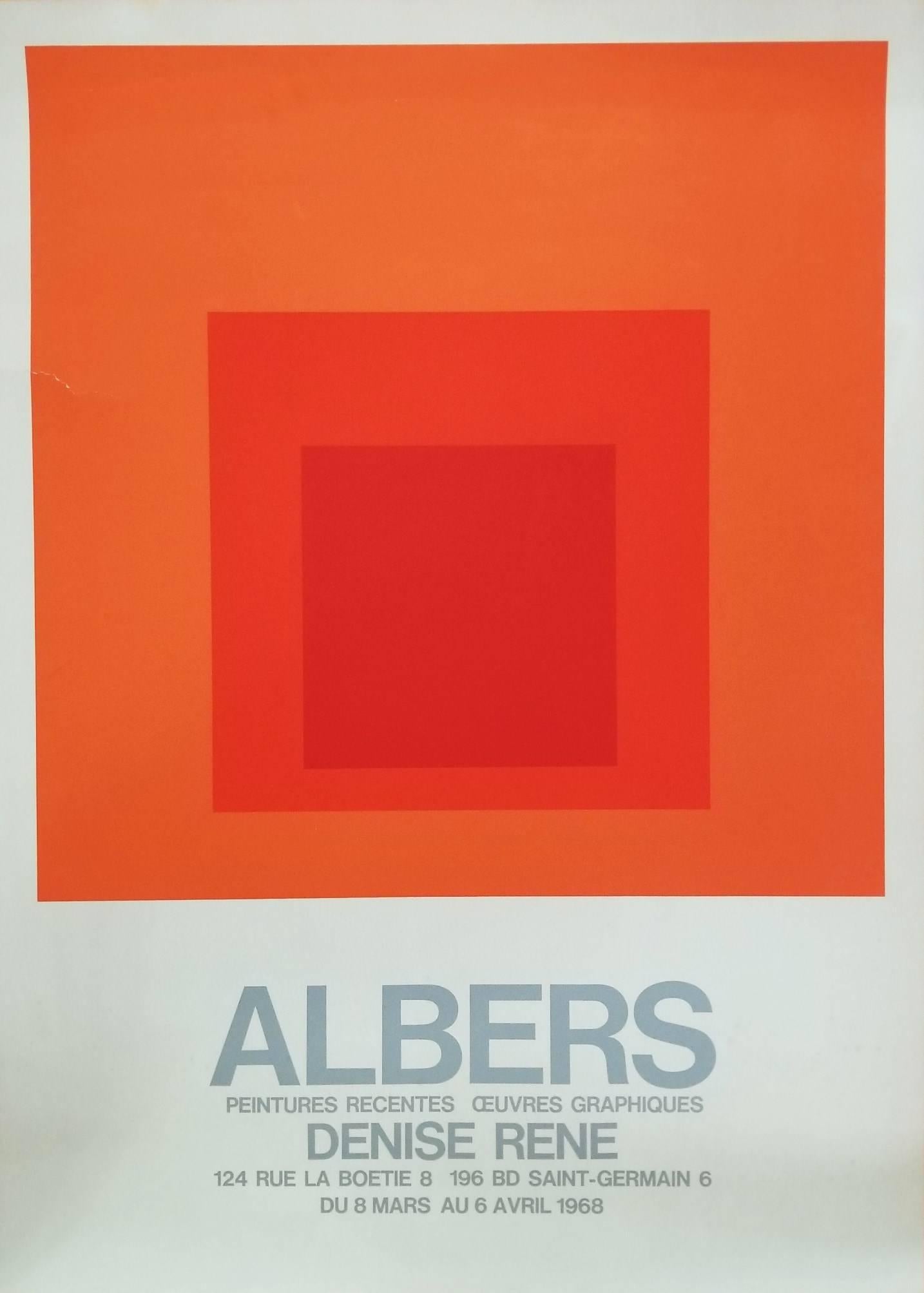 Josef Albers Abstract Print - Galerie Denise Rene
