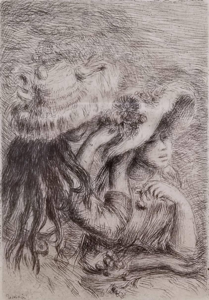Pierre-Auguste Renoir Figurative Print - Le Chapeau Epingle