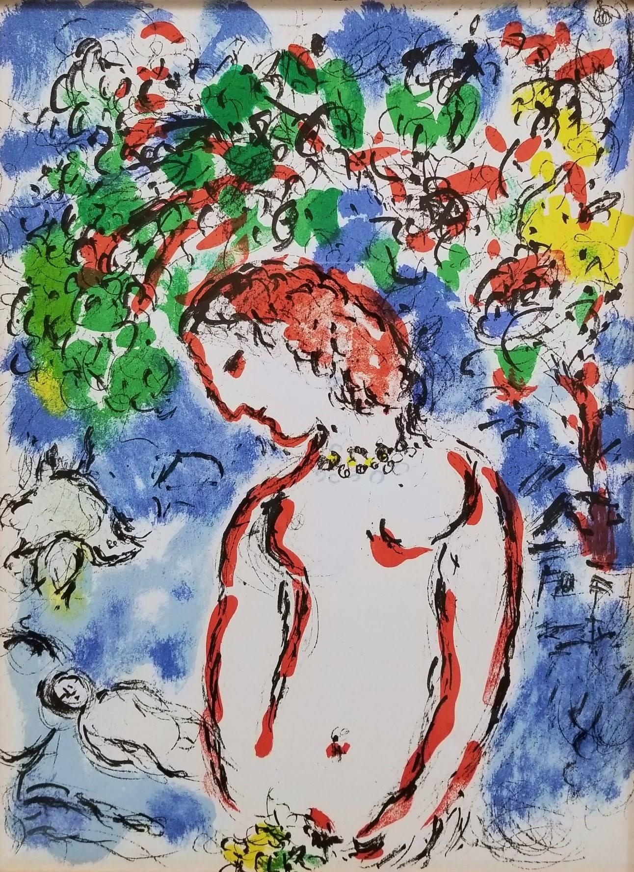 Marc Chagall Figurative Print - Jour de Printemps (Spring Day)