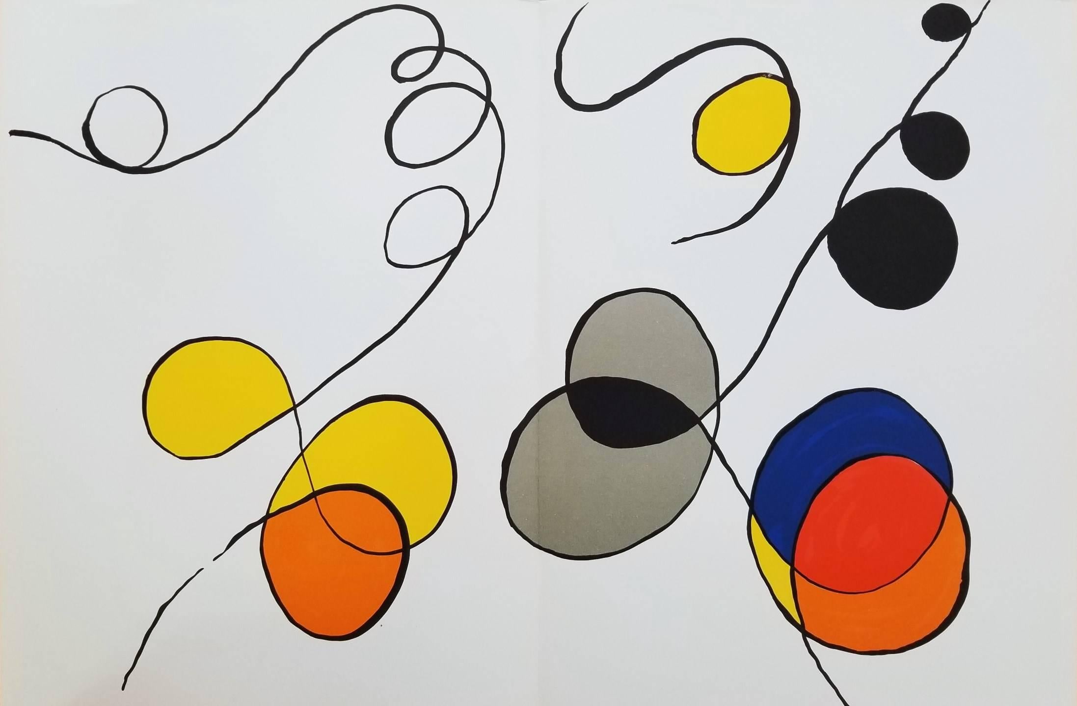 Alexander Calder Abstract Print - Derrière le Miroir No. 173 (Abstract IV)