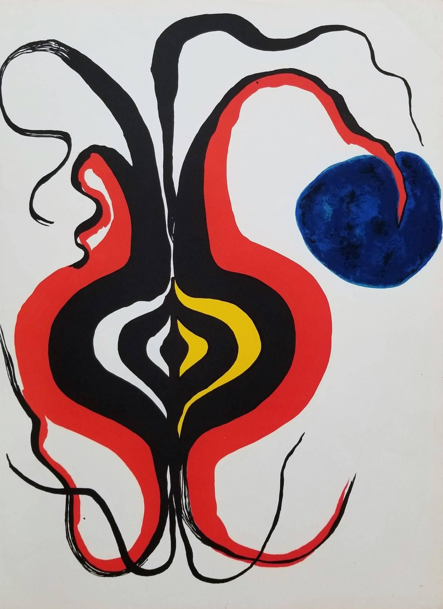 Alexander Calder Abstract Print - Derrière le Miroir No. 156 (The Onion)