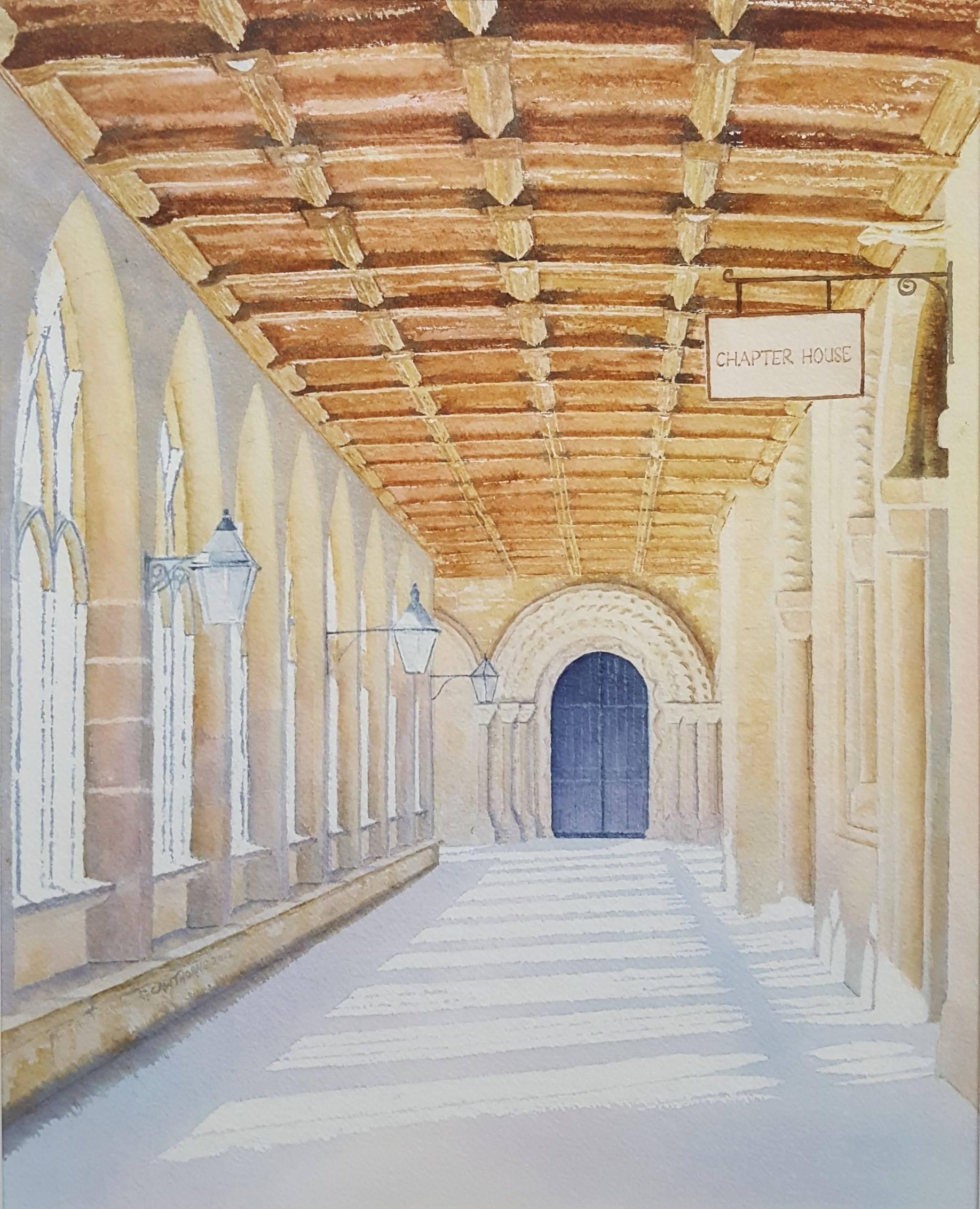Gillie Cawthorne Interior Art - The Cloister, Durham Cathedral