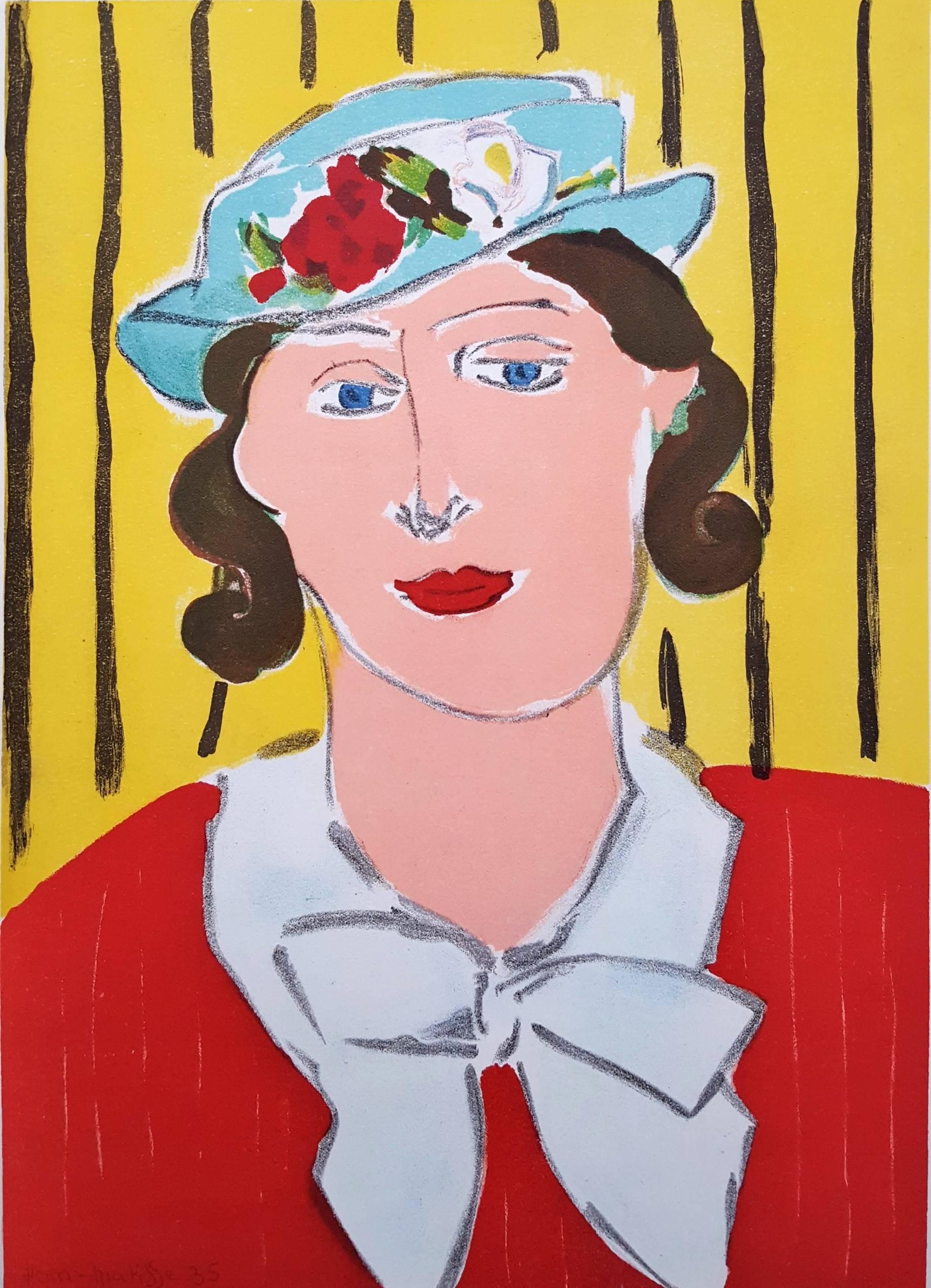 (after) Henri Matisse Portrait Print - Femme au Chapeau
