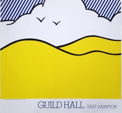 Retro Guild Hall East Hampton Poster