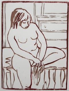 Vintage Sitting Nude