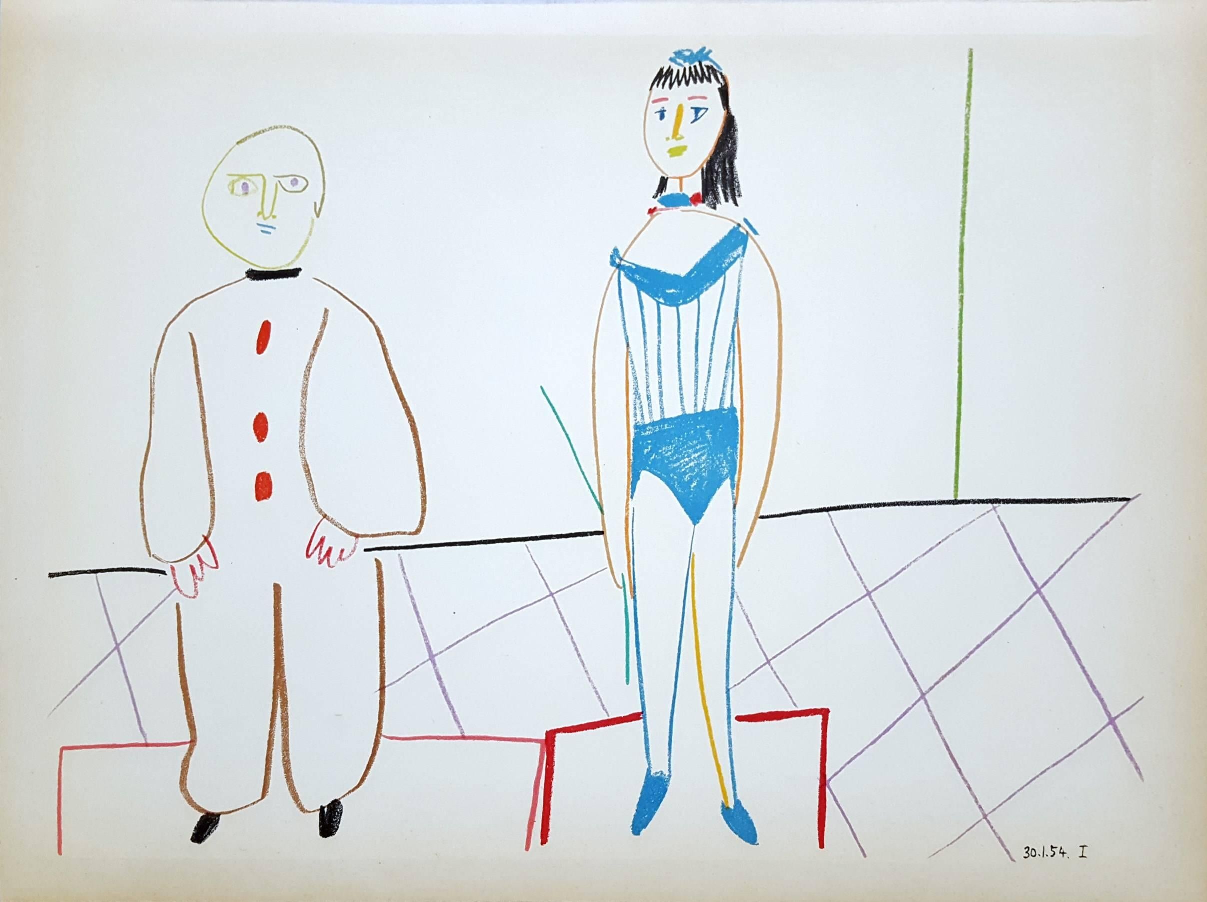 (after) Pablo Picasso Figurative Print - Untitled (Revue Verve)