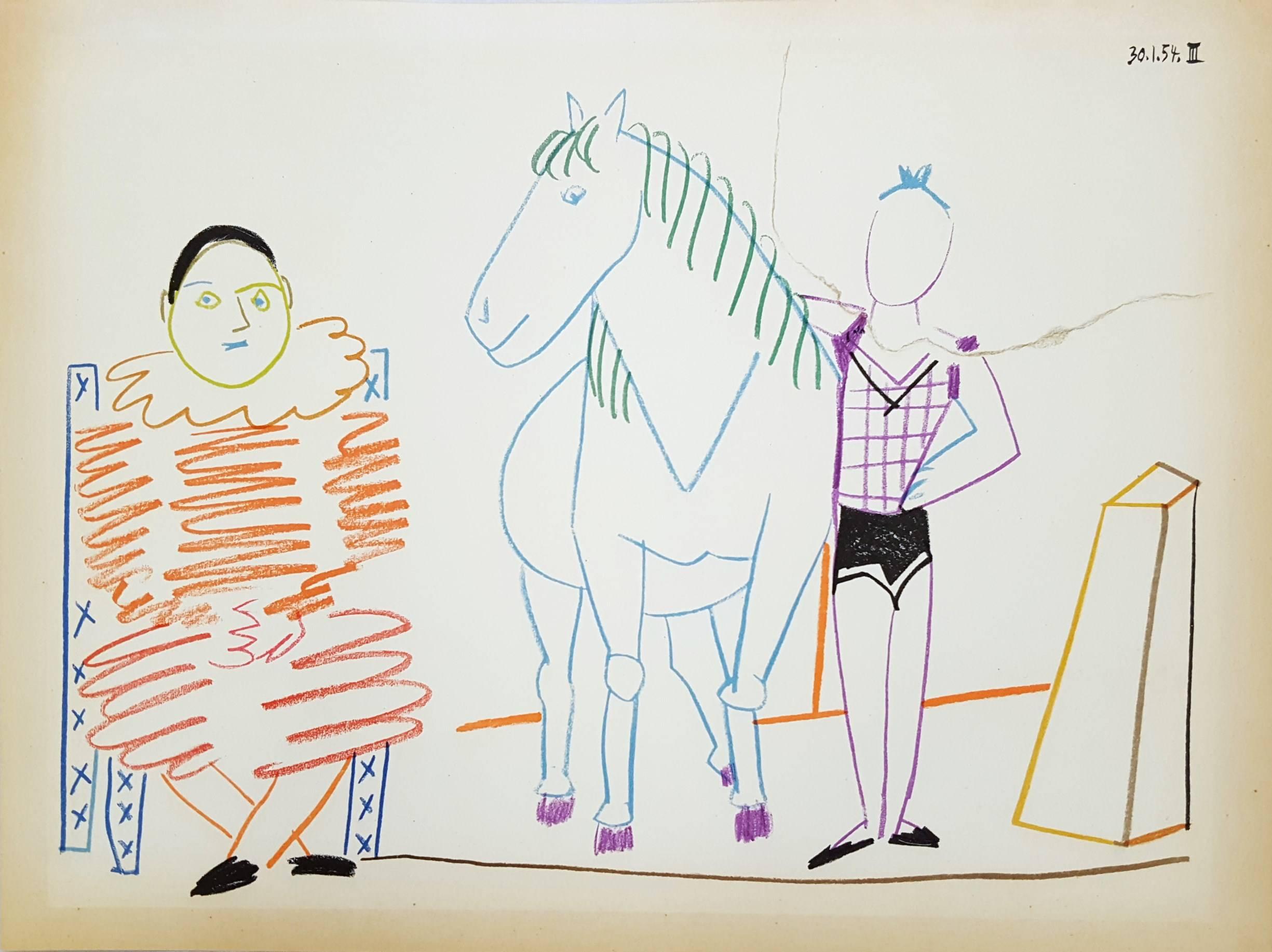 (after) Pablo Picasso Figurative Print - La Comedie Humaine