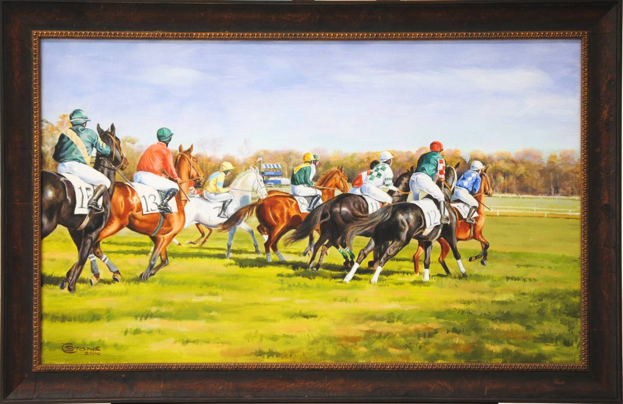 Start at Montpelier - Painting by Christopher Stone