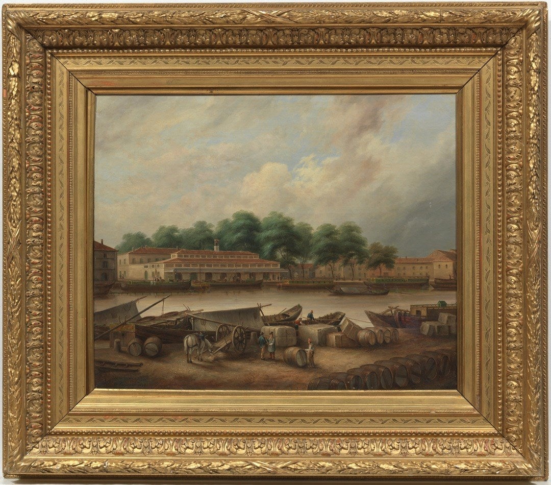 Le Port St-Sauveur at Toulouse - Painting by George Carpenter