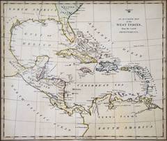 Antique Map of the West Indies