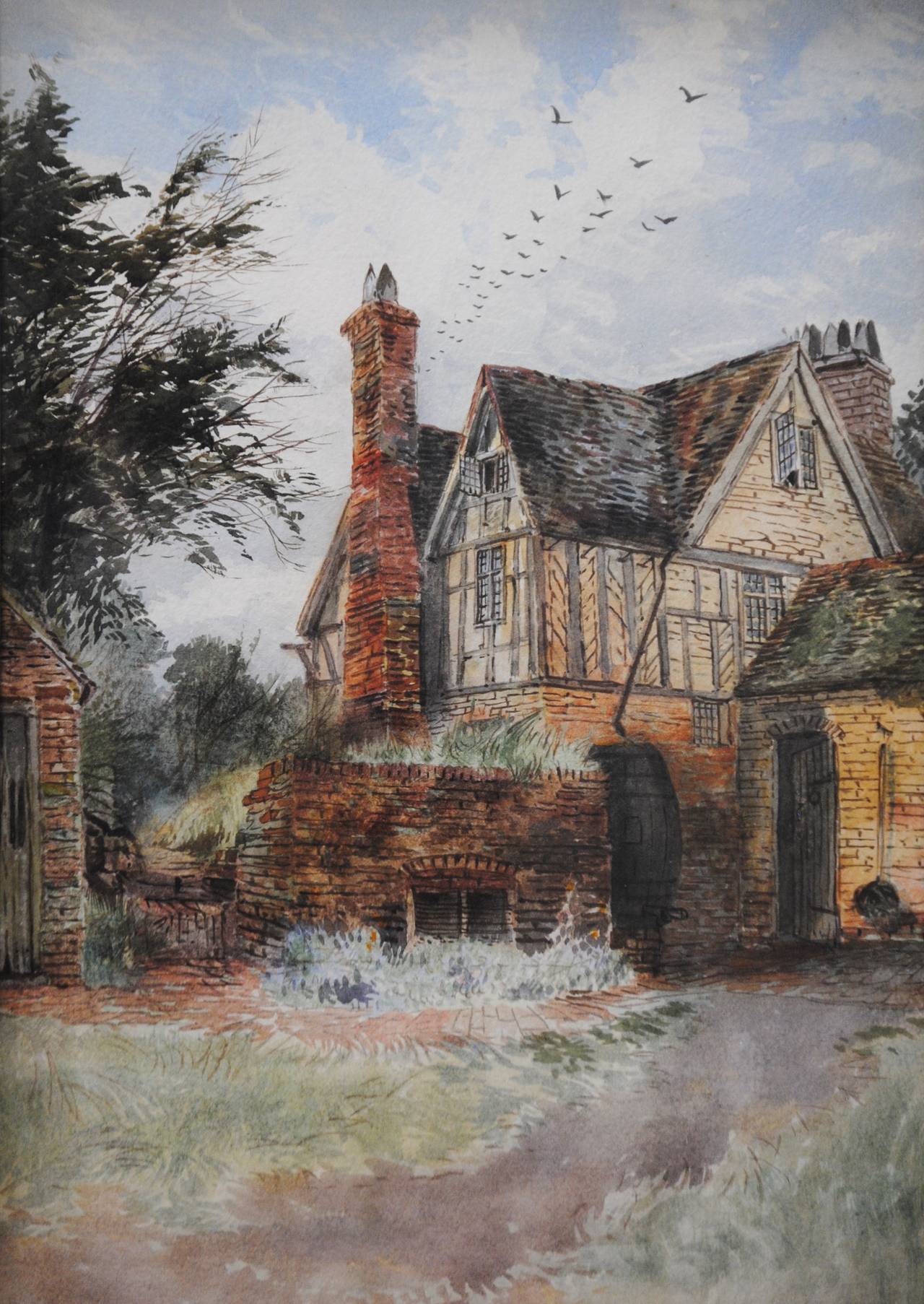 Charles Bennett Landscape Art - Tudor House