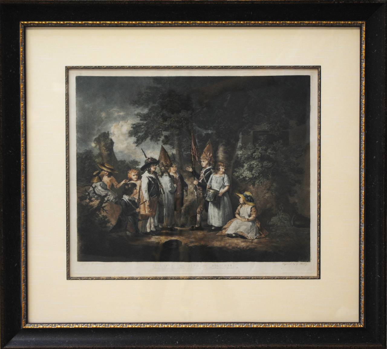 Children Playing as Soldiers - Print by George Morland