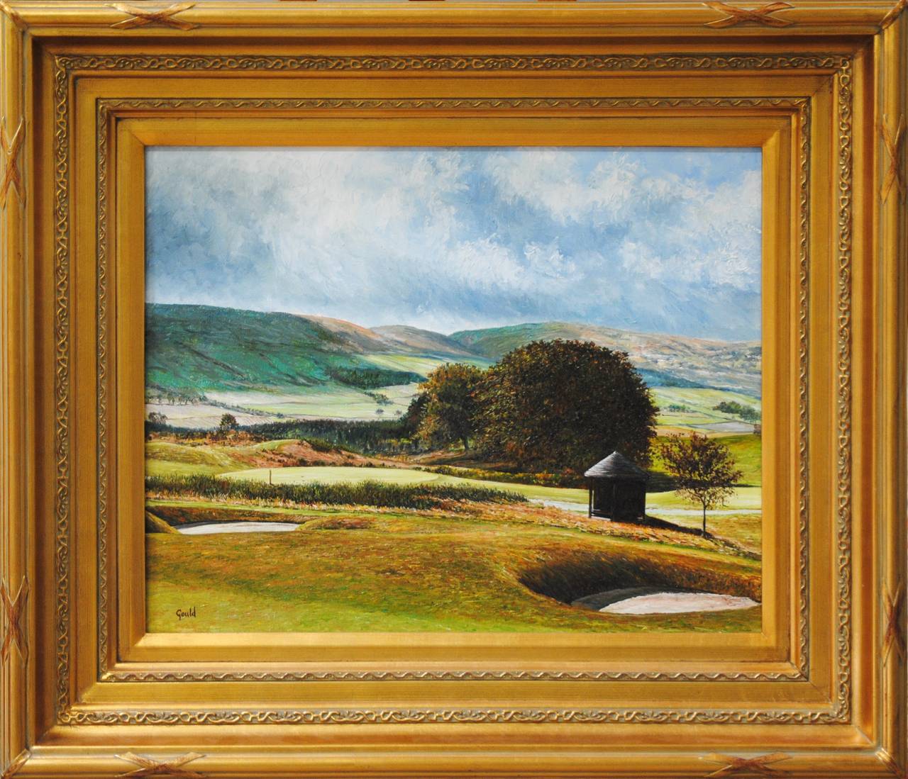 Gleneagles Golf Course, Scotland - Painting by Robert Gould
