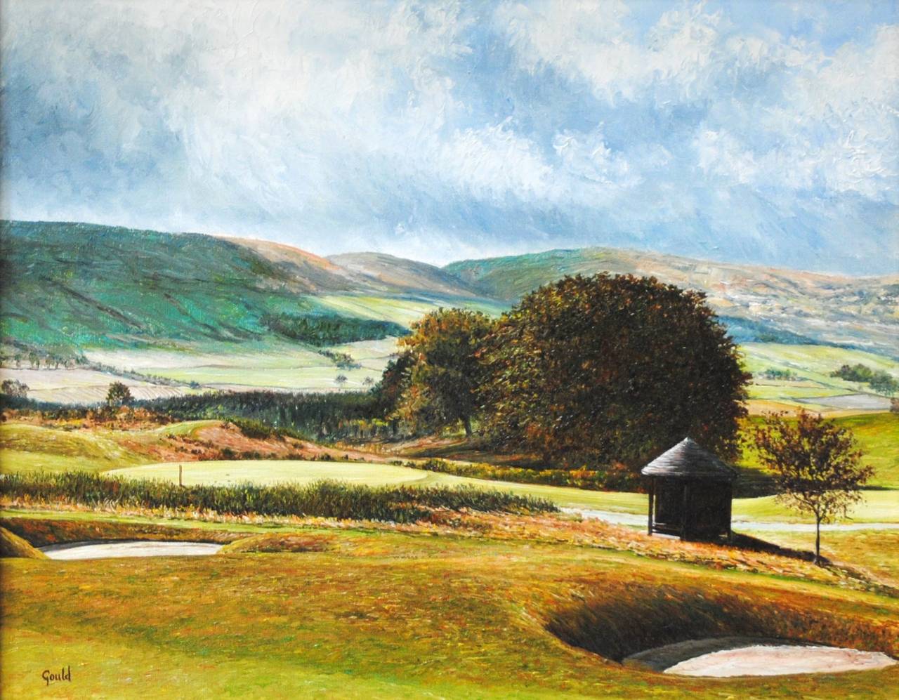 Robert Gould Landscape Painting - Gleneagles Golf Course, Scotland