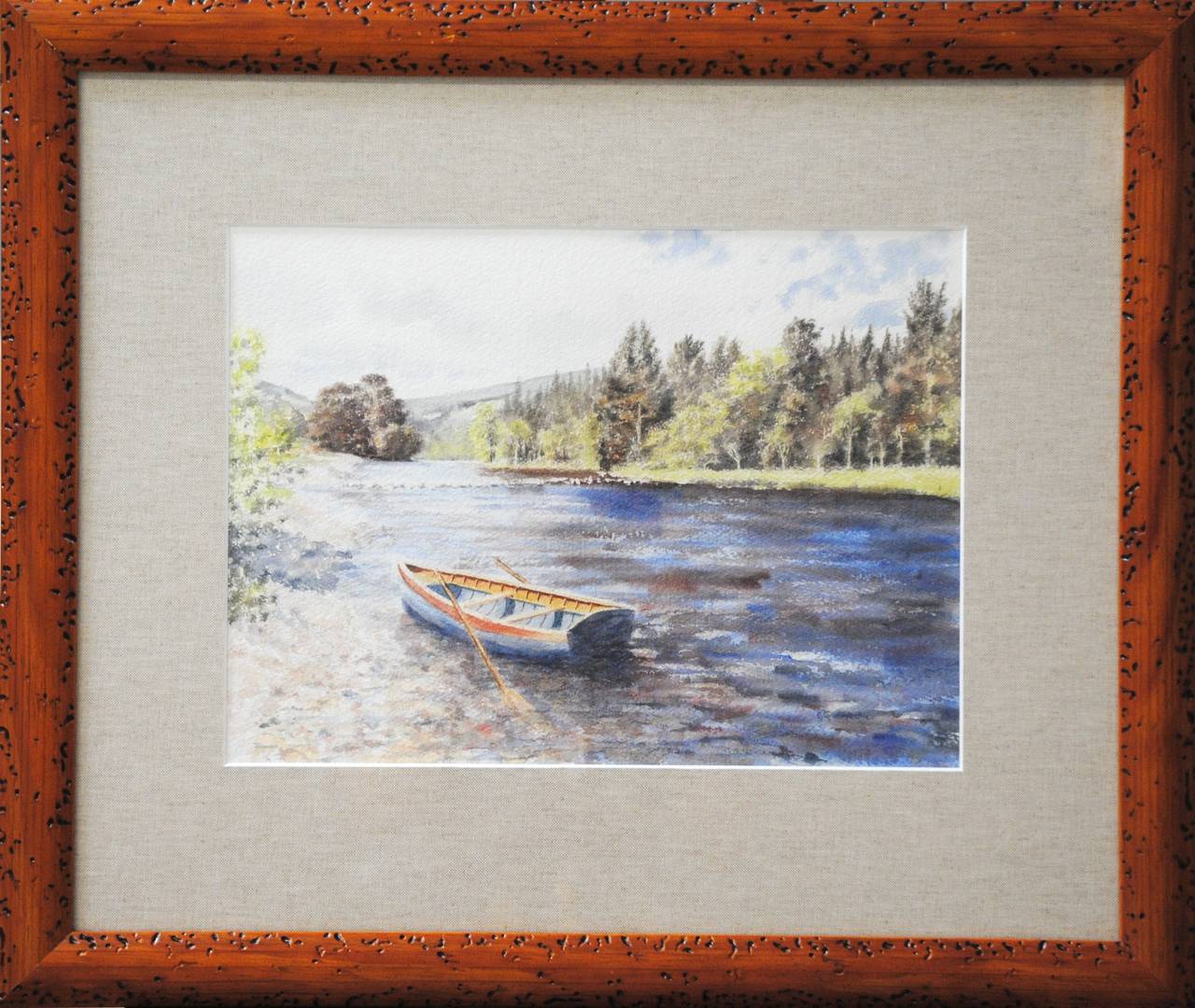 Spring On The River Ness, Inverness, Scotland, Fully Framed. - Art by Gillie Cawthorne