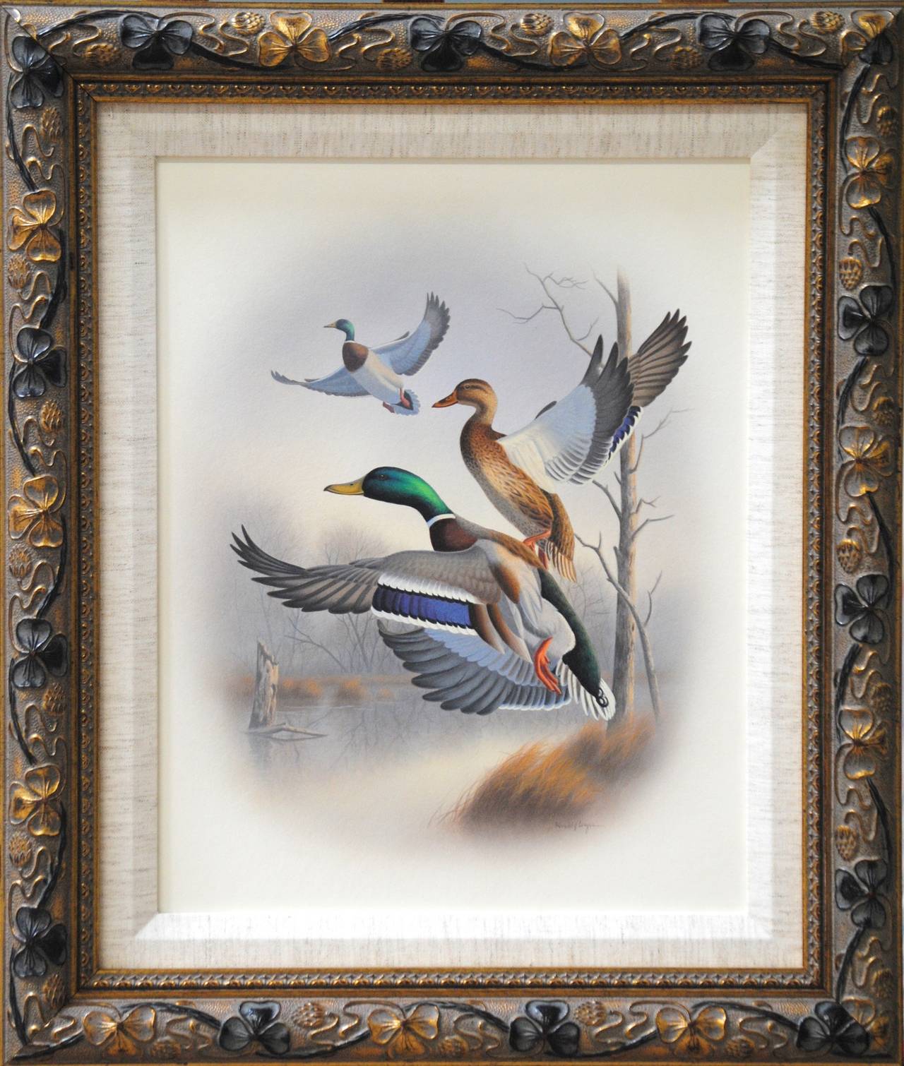 Mallards Rising - Painting by Ron Louque