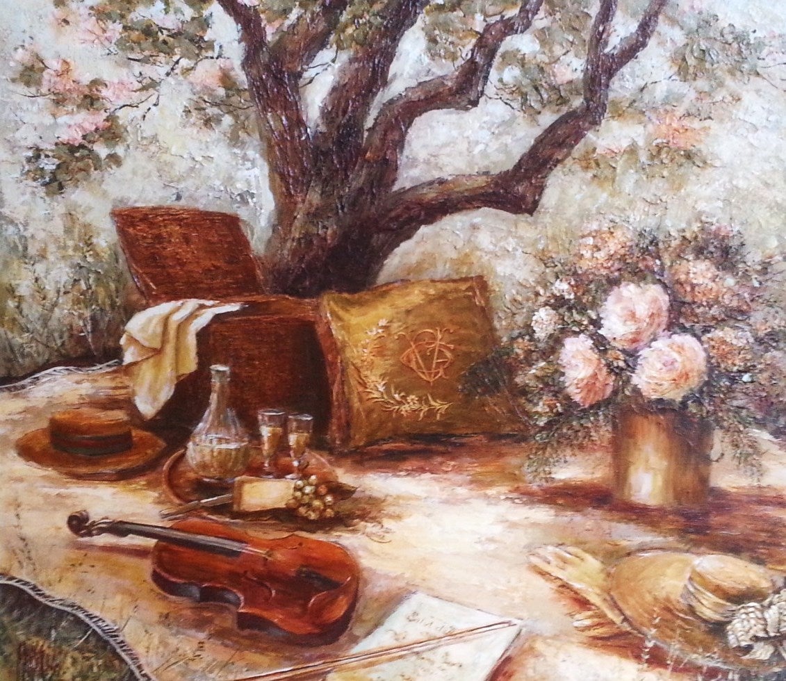 Mark King Landscape Painting - Music Lovers Picnic