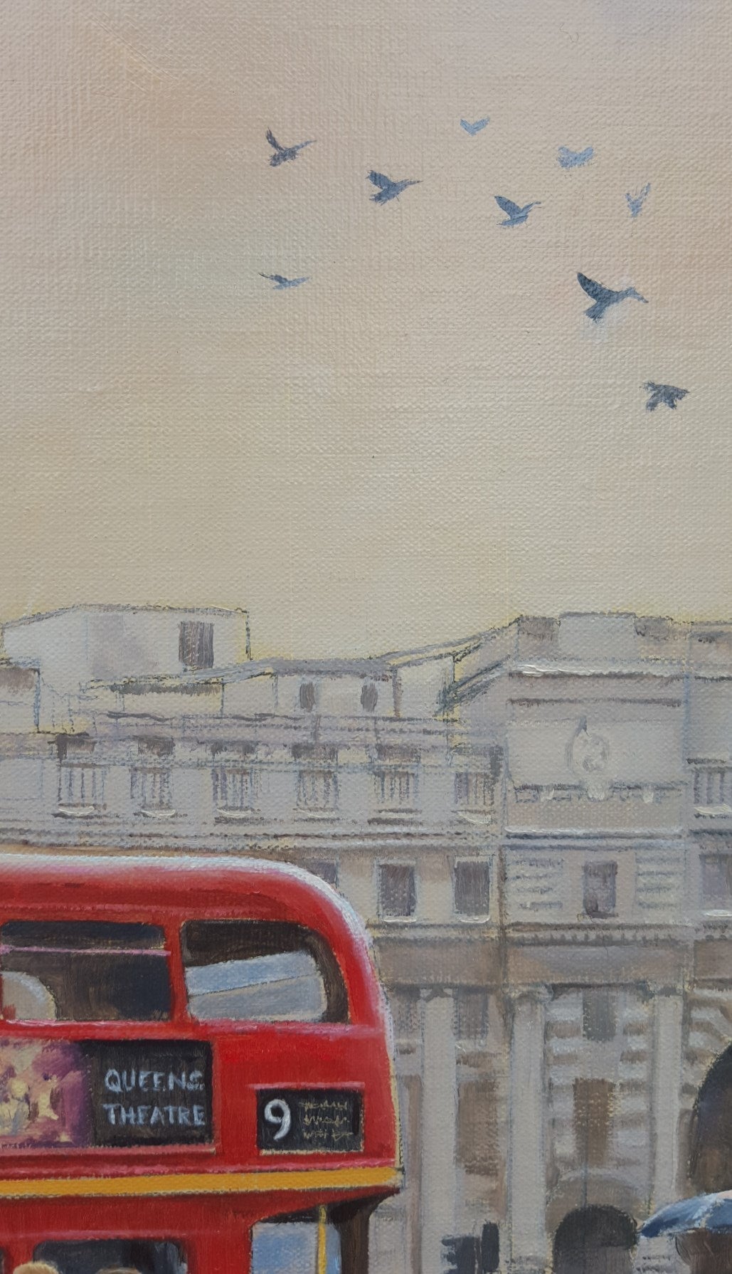 Trafalgar Square - Contemporary Painting by Christopher Stone