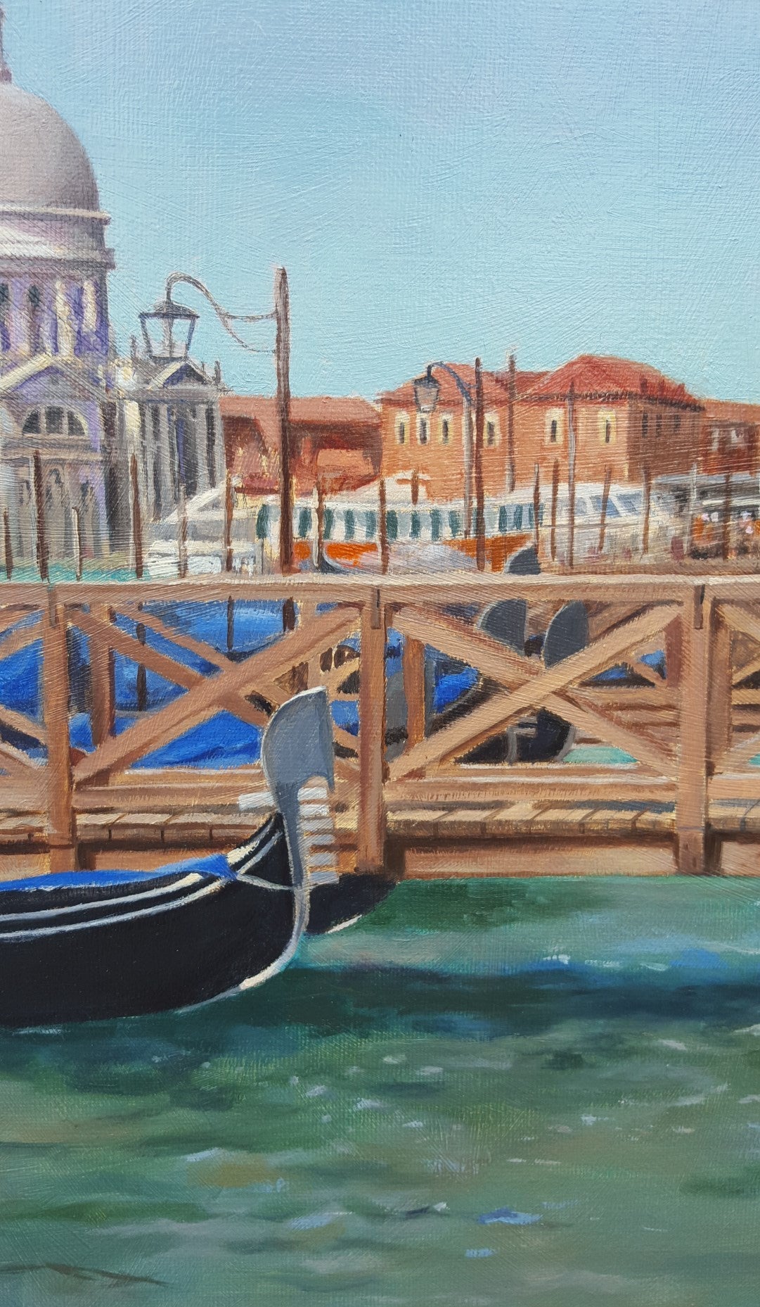 Entry To The Grand Canal, Italy - Contemporary Painting by Christopher Stone
