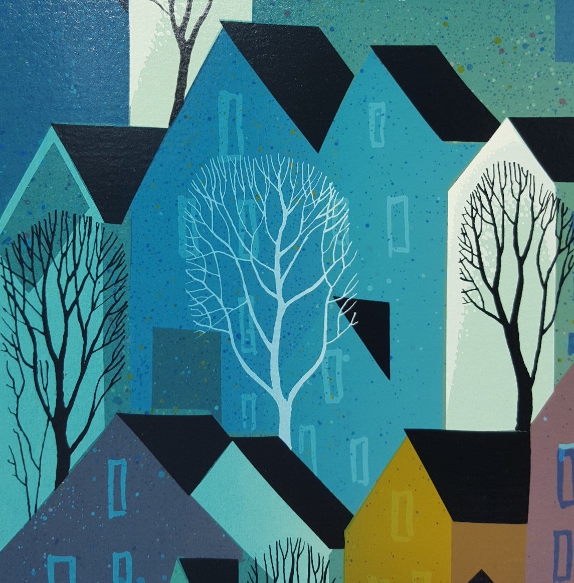 Village - Contemporary Print by Eyvind Earle