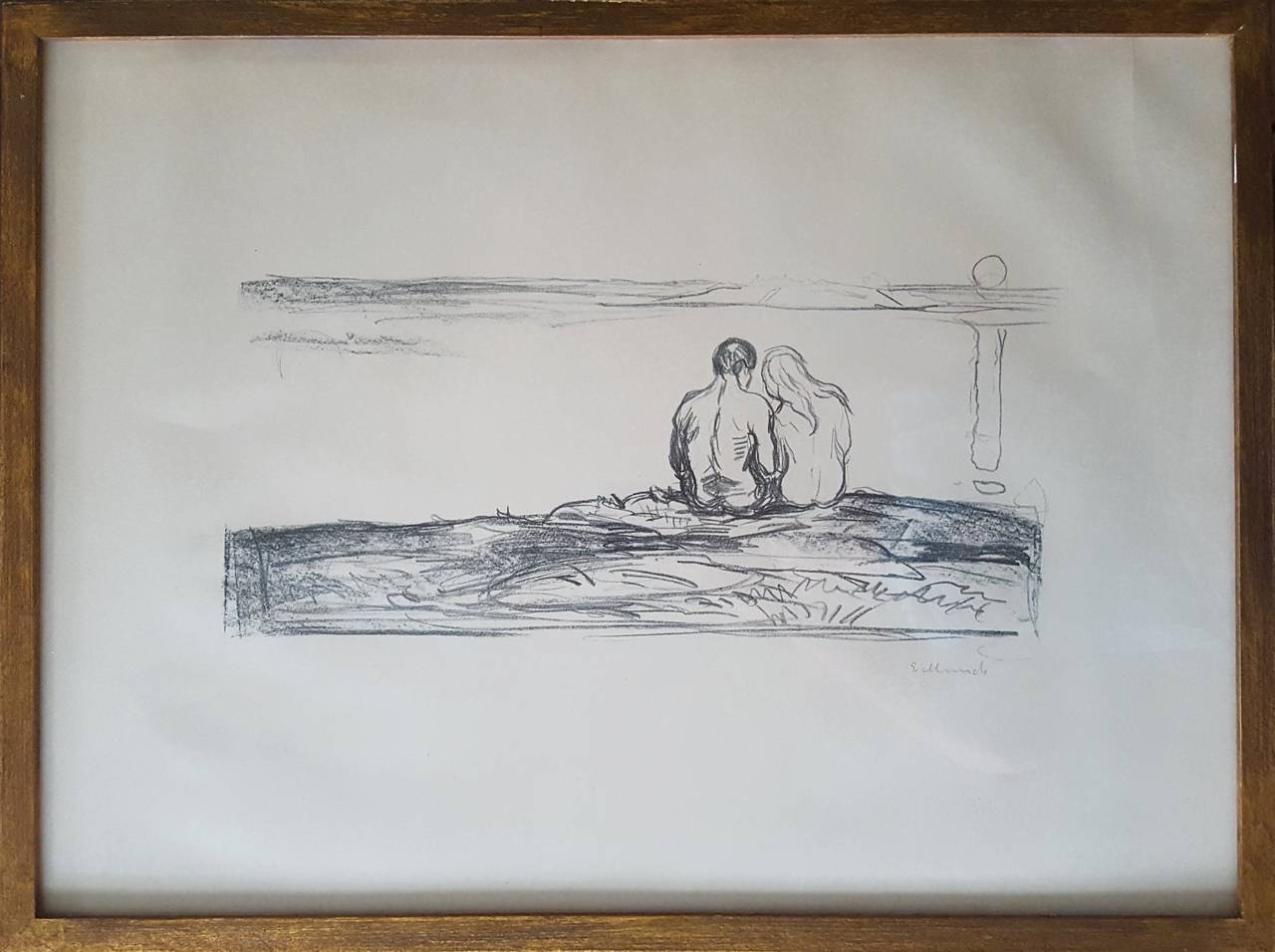 Moonrise (Mäneoppgang) - Print by Edvard Munch