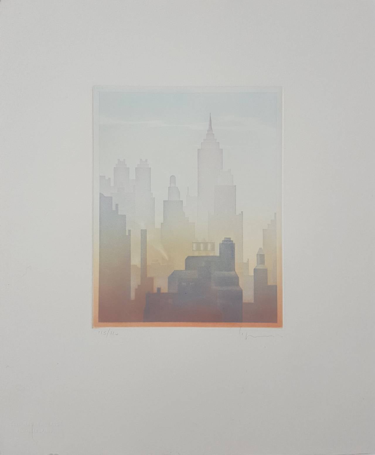New York Skyline - Print by Phillipe Lejeune