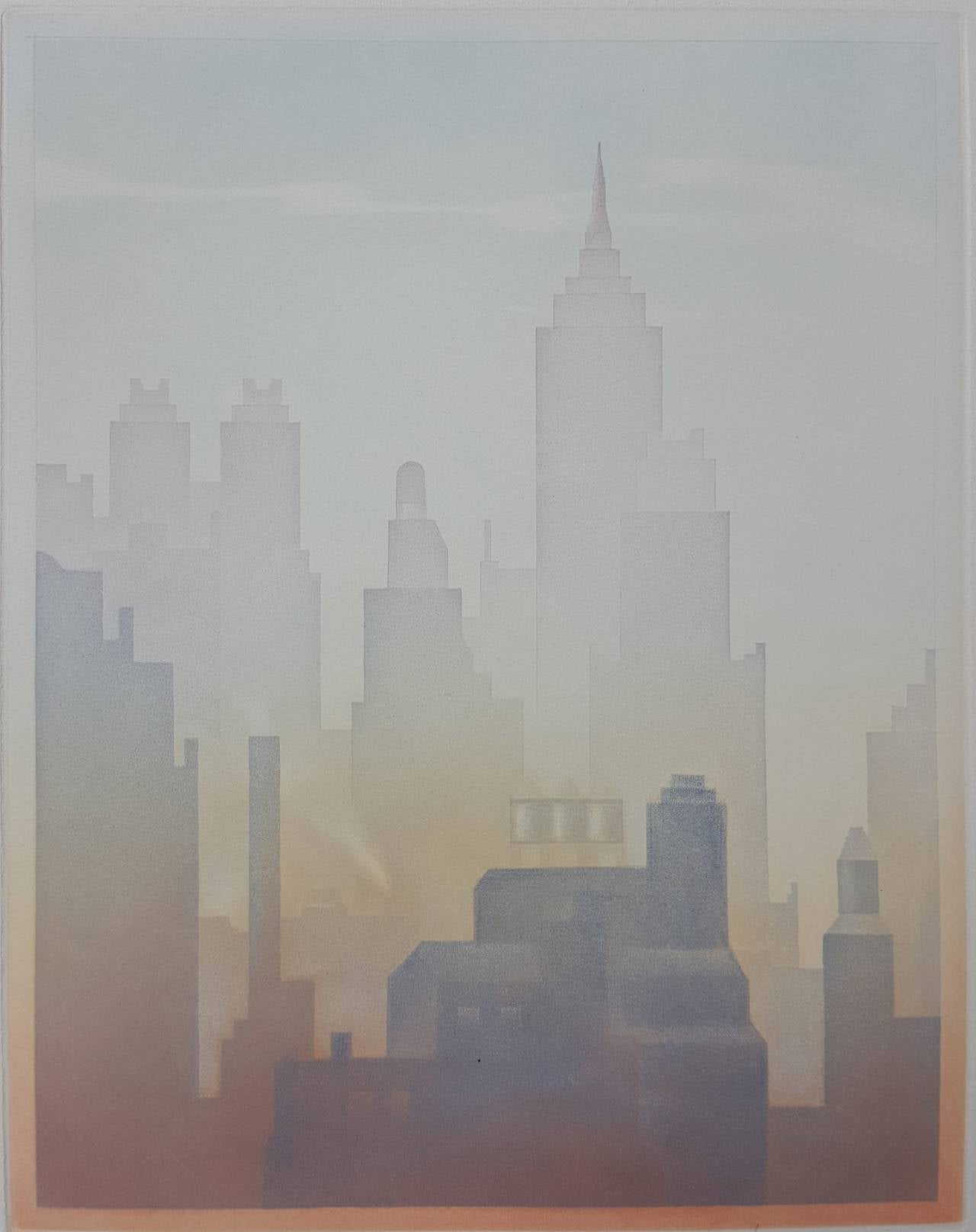 Phillipe Lejeune Landscape Print - New York Skyline