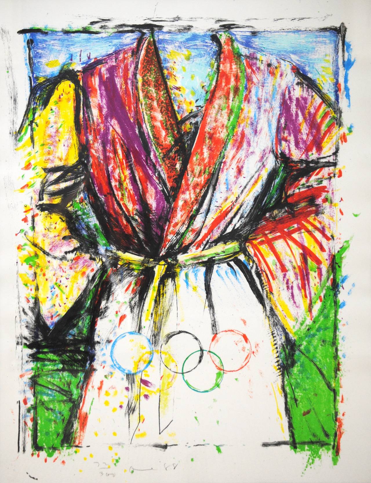 Jim Dine Figurative Print - Olympic Robe