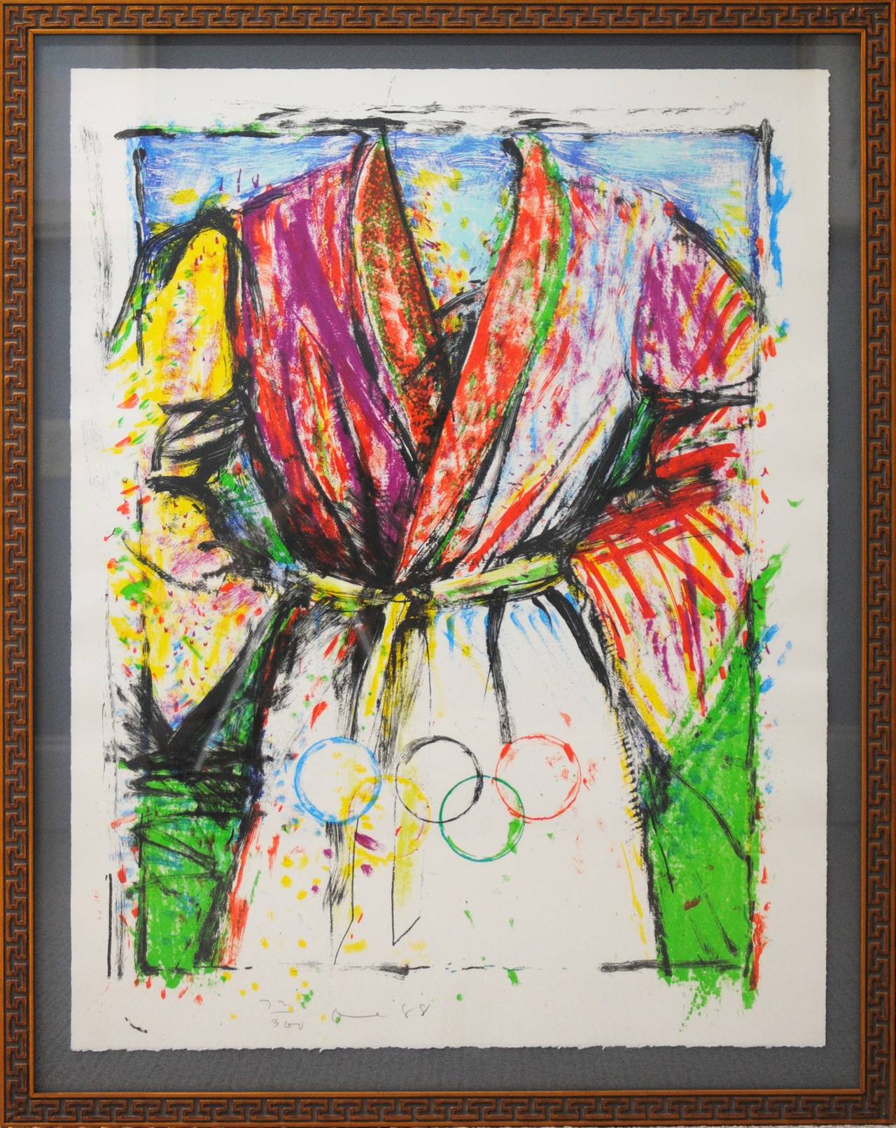 Olympic Robe - Print by Jim Dine