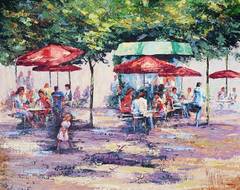 Le Cafe Dans Jardin des Tuileries