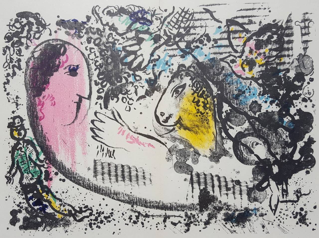 Marc Chagall Figurative Print - Reverie