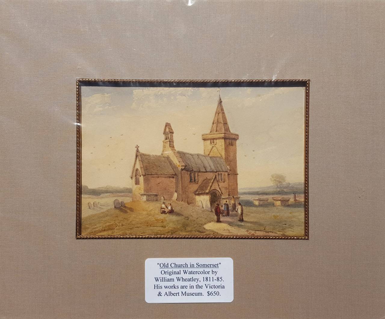 Old Church in Somerset - Art by William Walter Wheatley