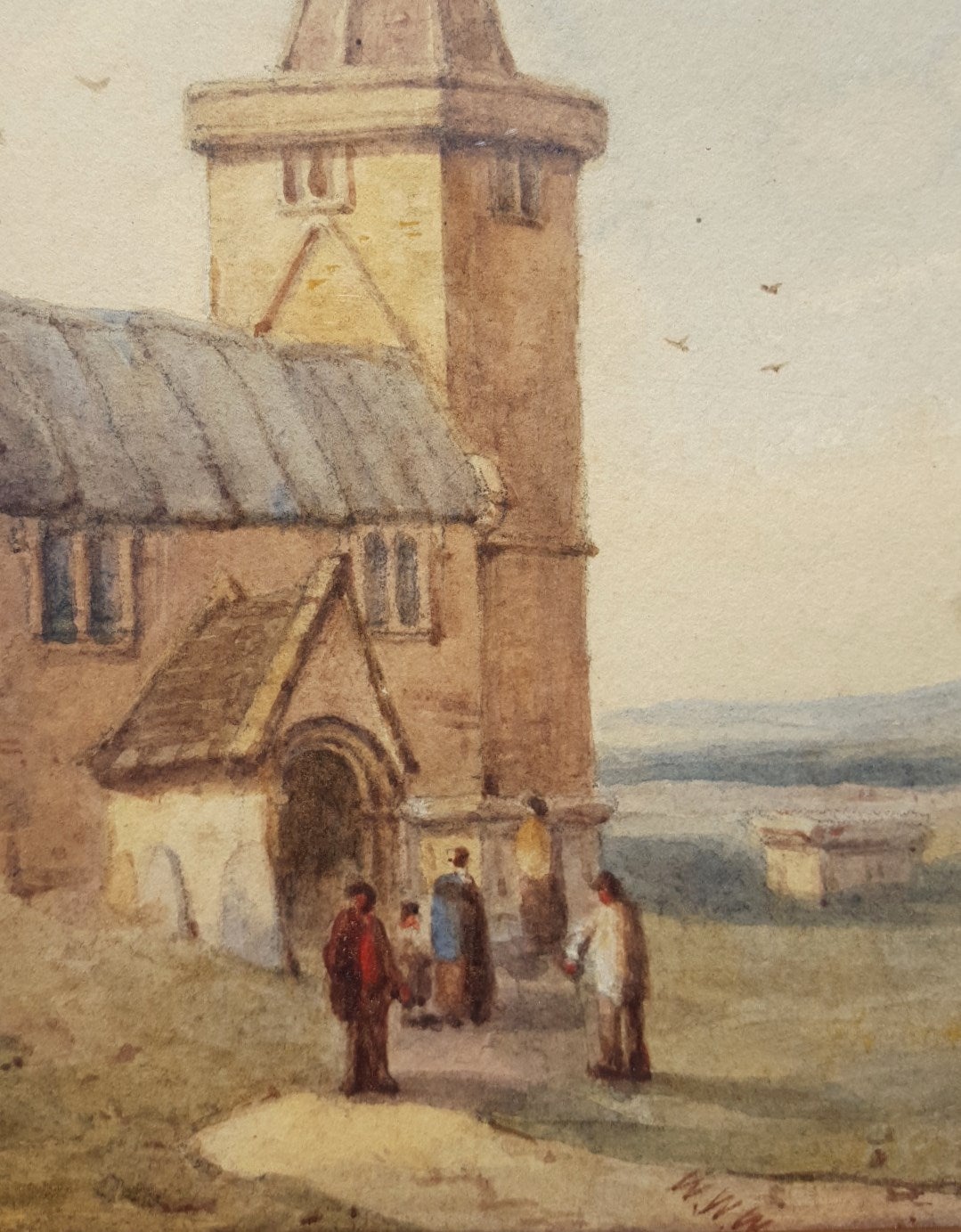 old church painting