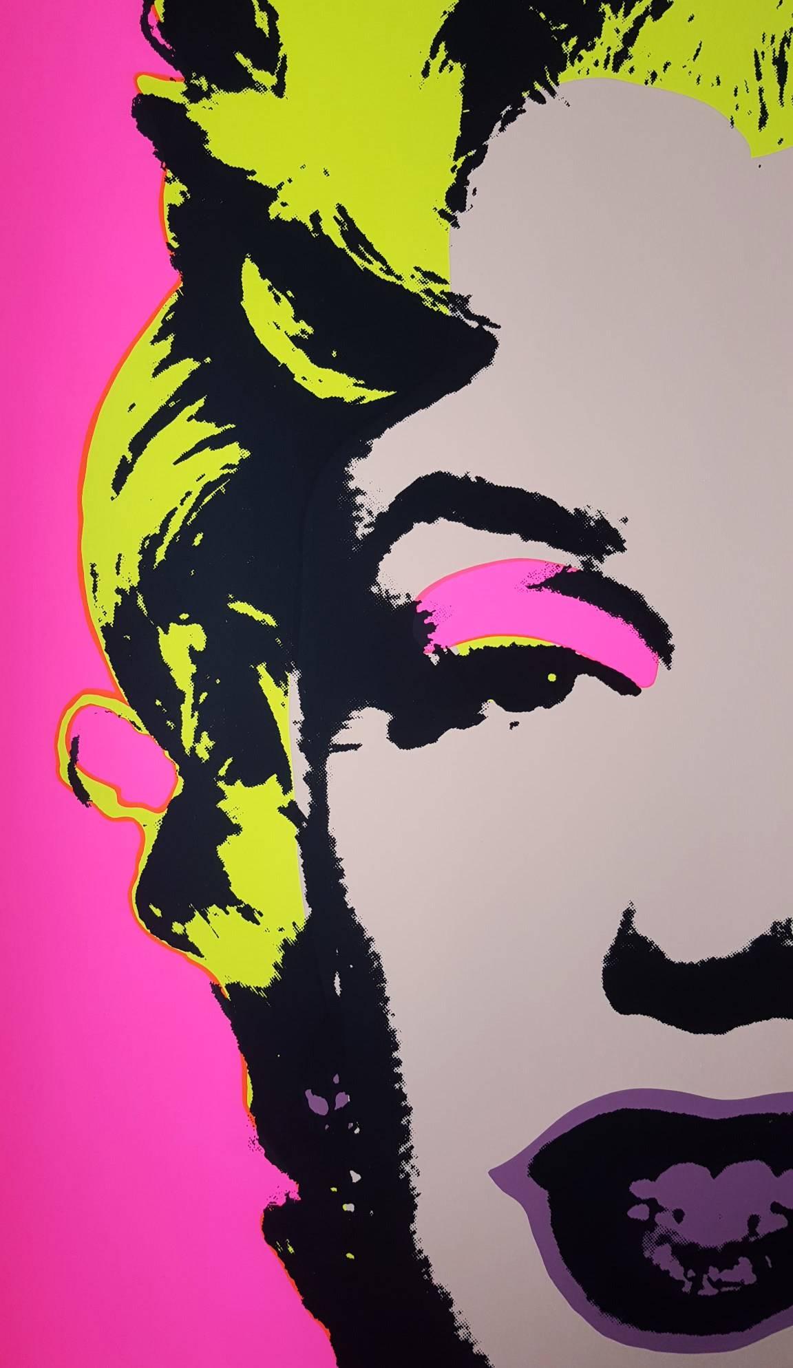 An original screen print on museum board by Sunday B. Morning in the style of American artist Andy Warhol (1928-1987) titled 