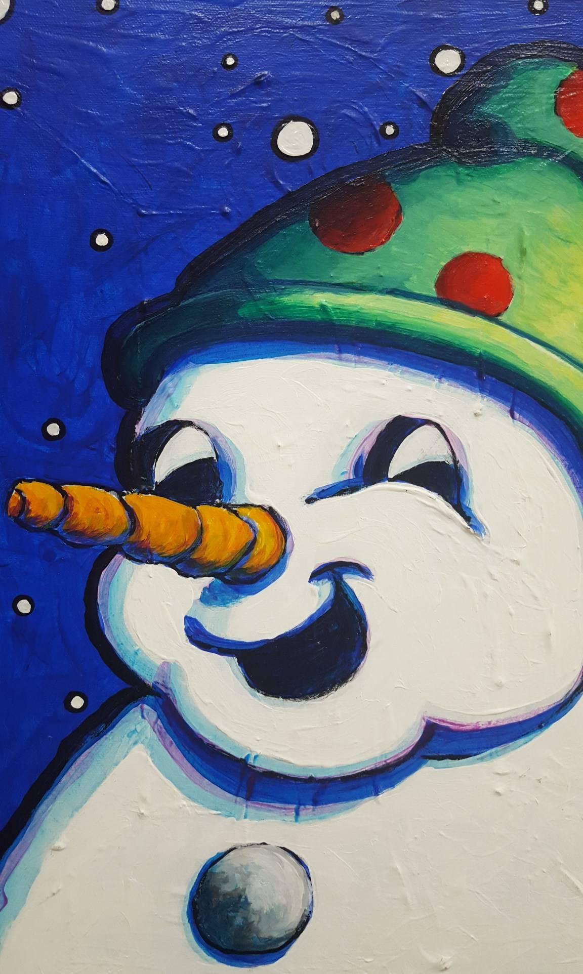 frosty the snowman painting