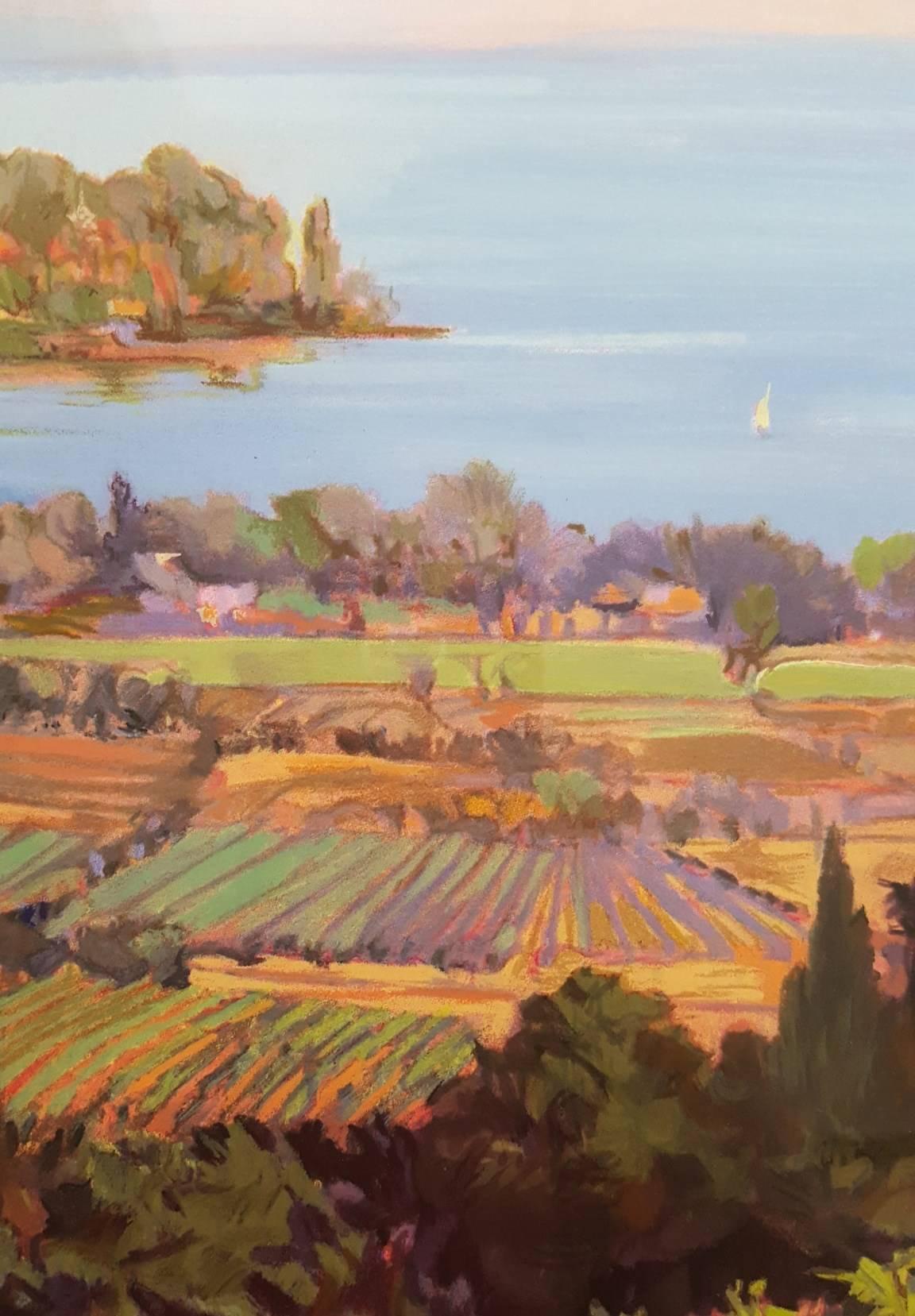 An original signed serigraph by American artist Jennie Tomao (1934-2011) titled 