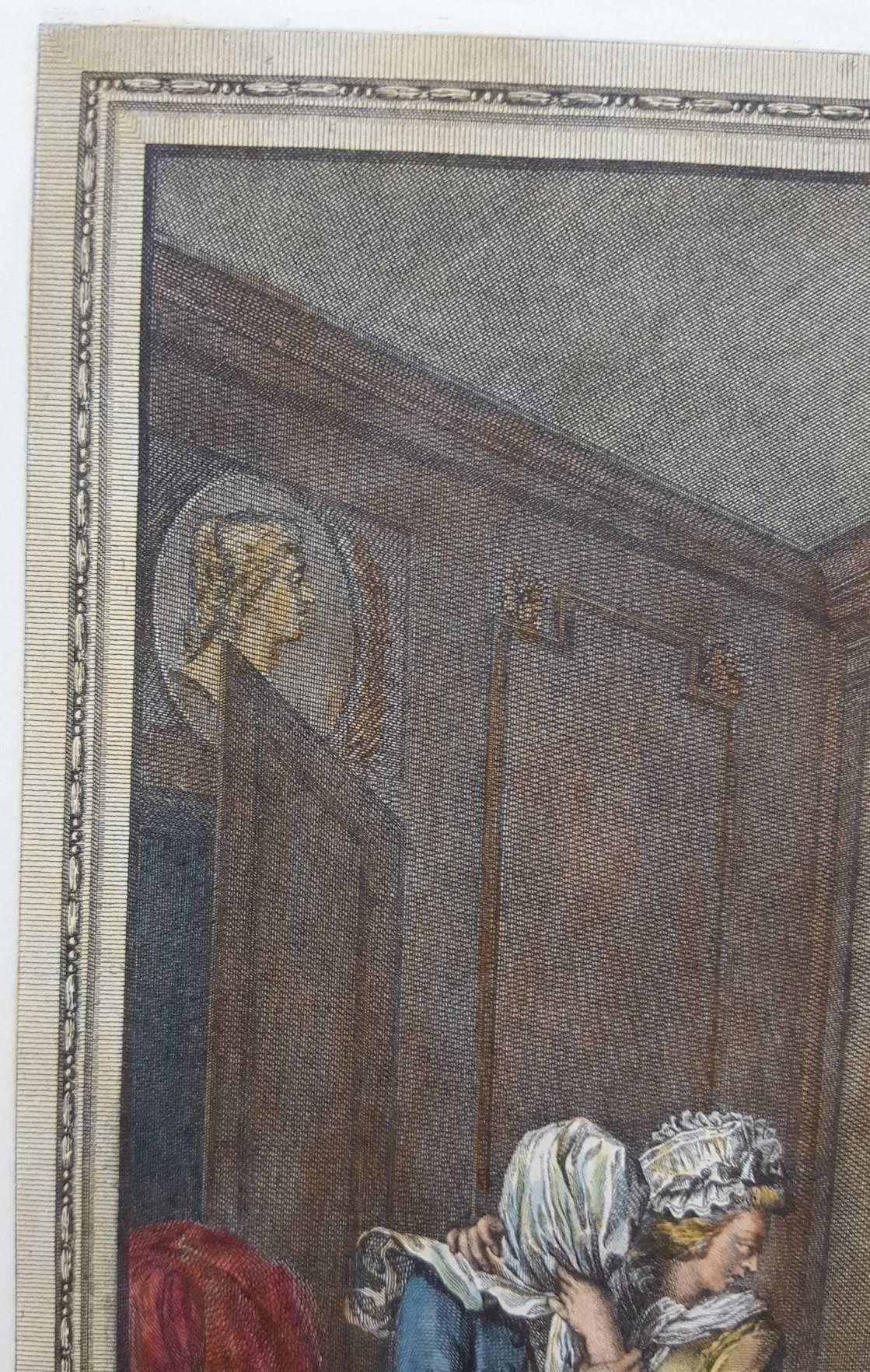 L'Indiscret - Gray Figurative Print by Antoine Borel