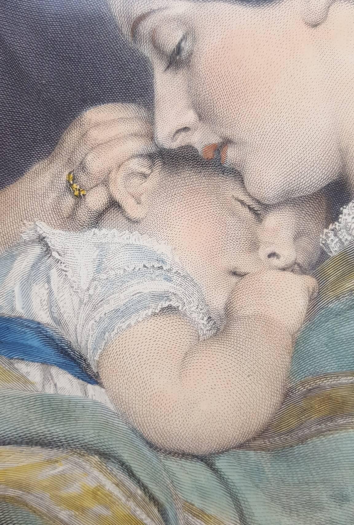 The Young Mother - Victorian Print by Charles West Cope