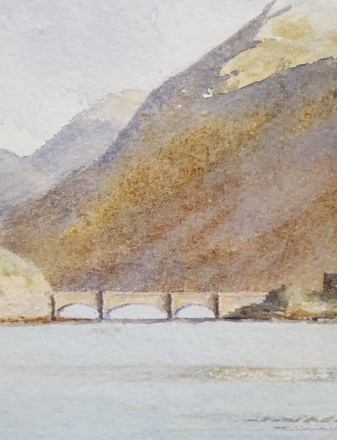 An original watercolor by English artist Gillie Cawthorne (1963-) titled 