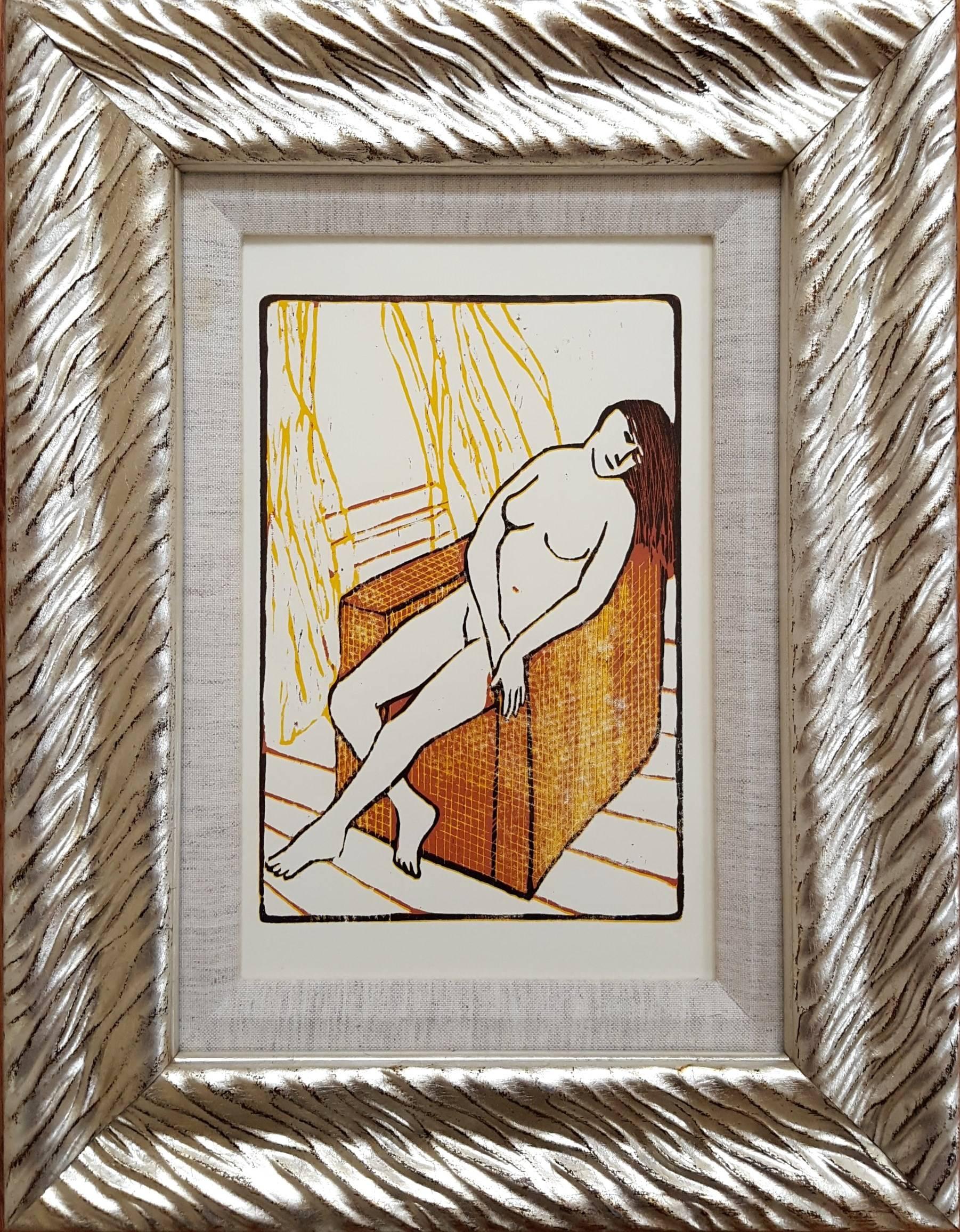 Resting Nude - Print by Vincent Torre
