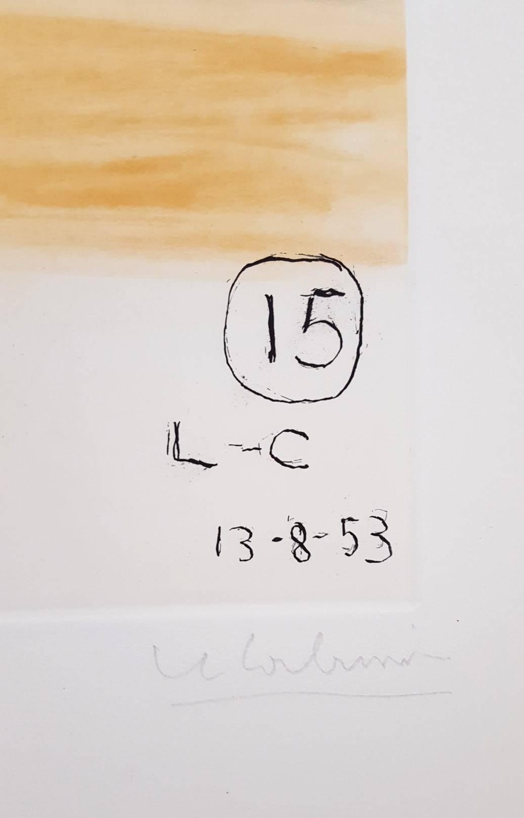 Unité, Planche 15 (Set of 2) /// Surrealism Modern Art Le Corbusier Abstract en vente 3