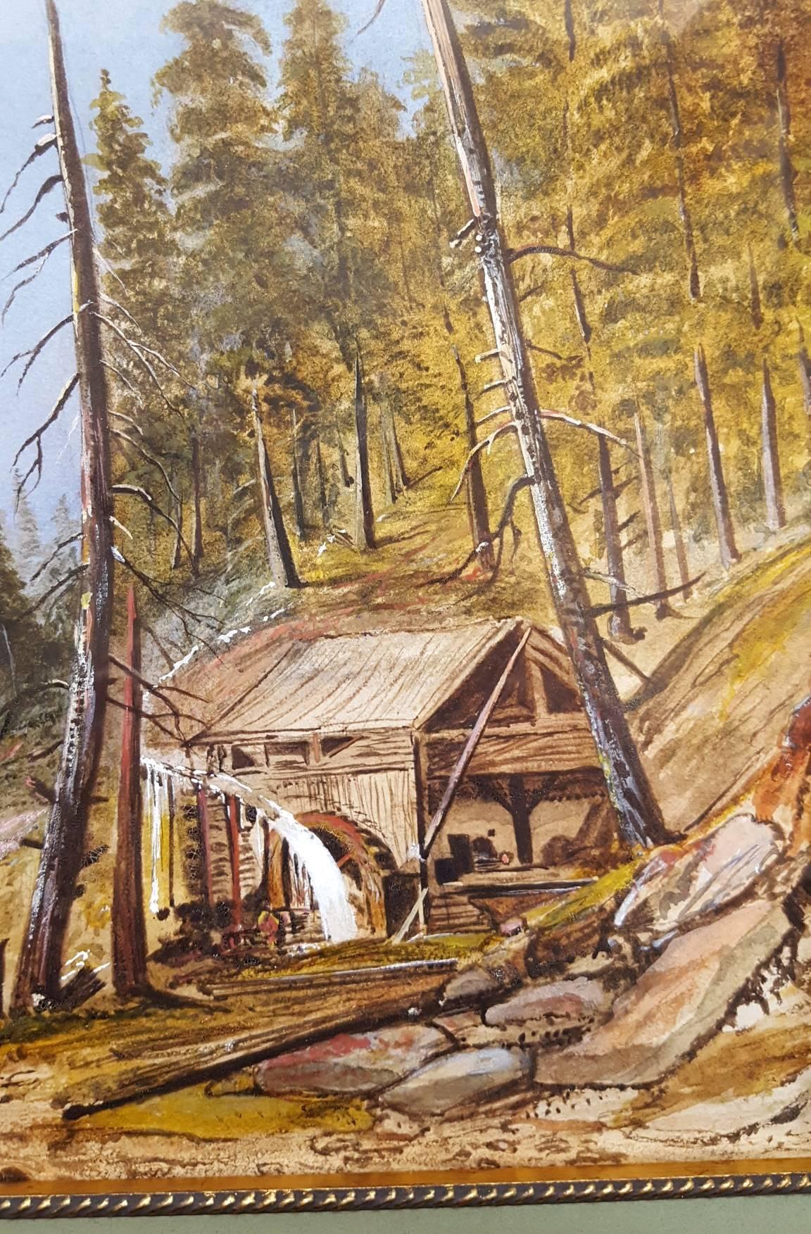 Old Mill in Alpine Landscape 2