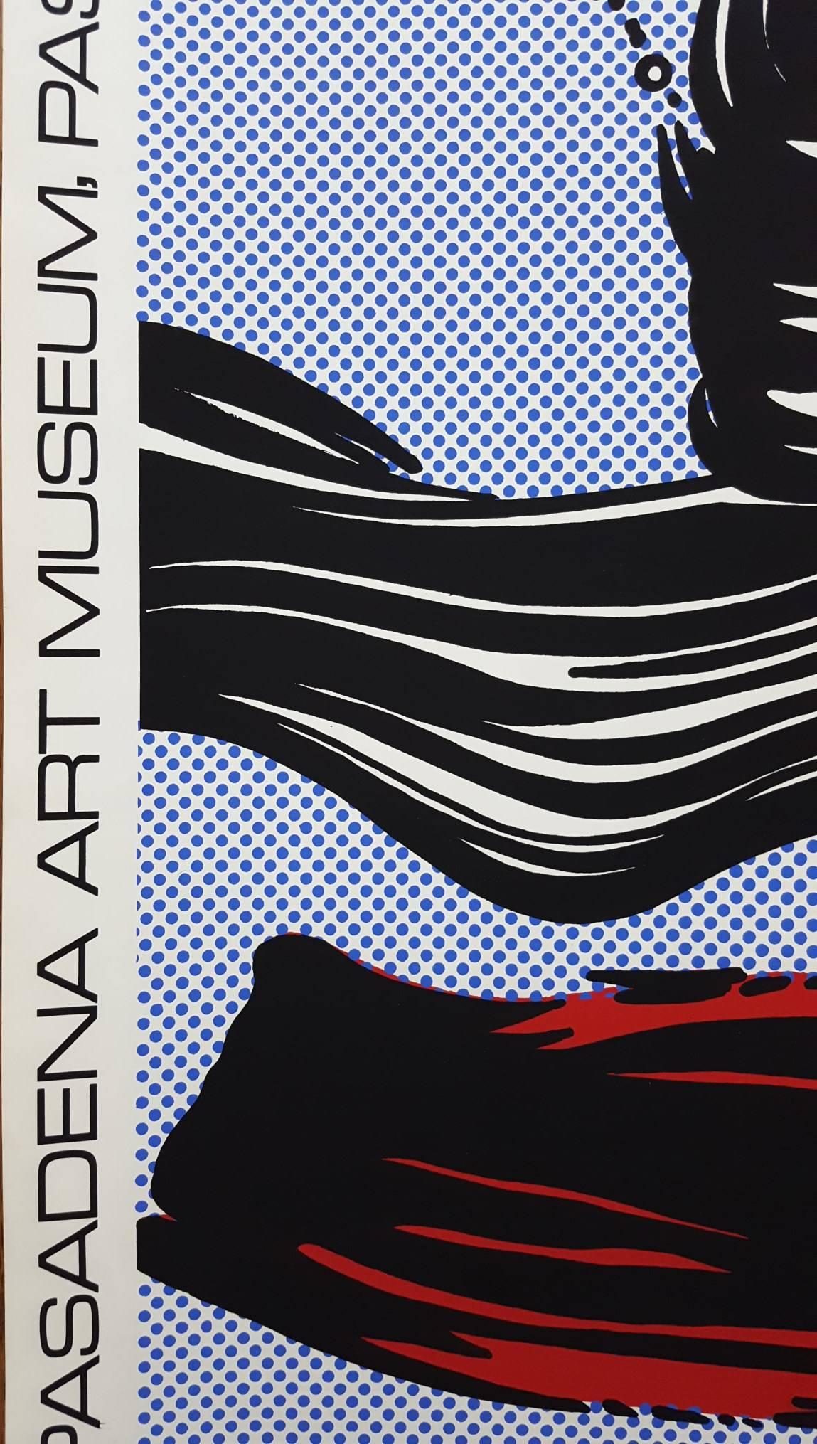Brushstrokes at Pasadena Art Museum - Pop Art Print by Roy Lichtenstein