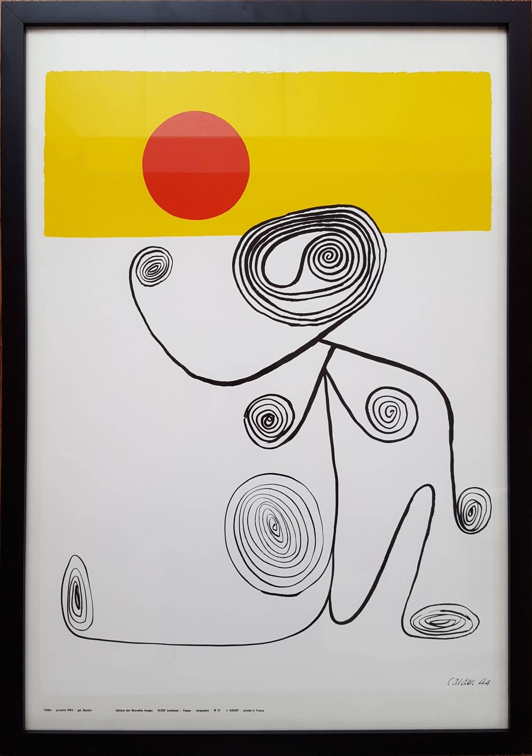 Untitled (Wire Figure) - Print by Alexander Calder