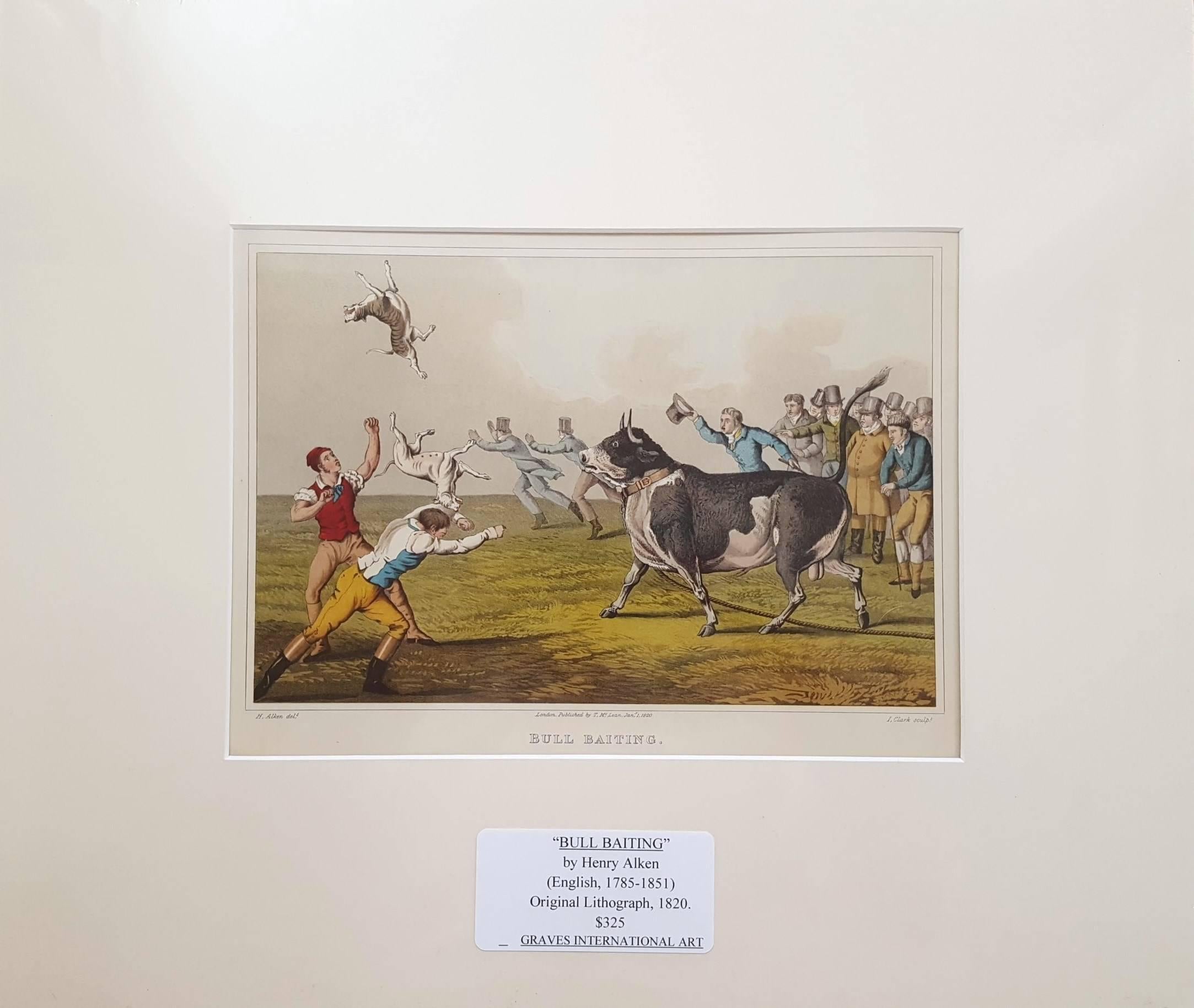 Bull Baiting - Print by Henry Alken