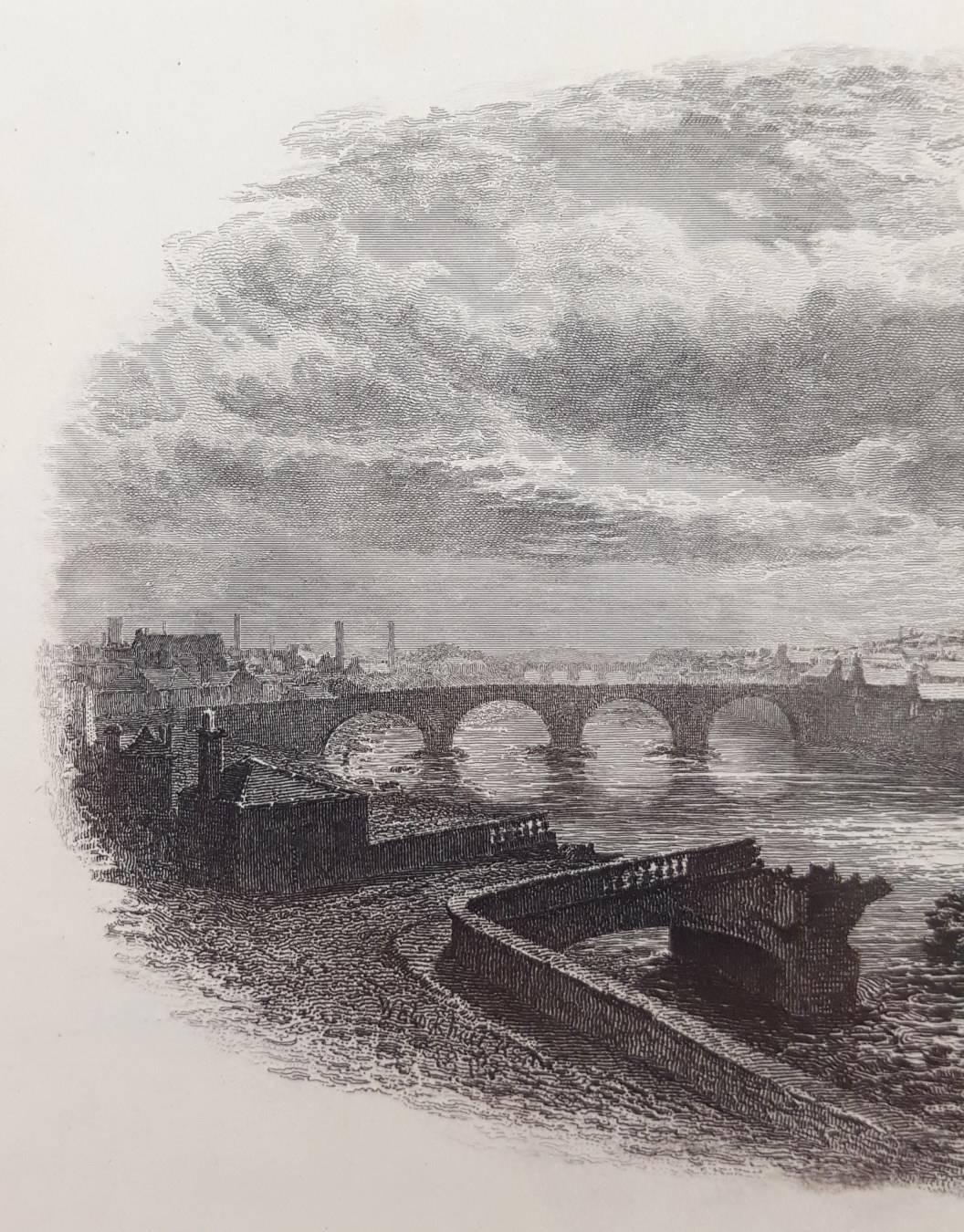 The Bridge of Ayr, Scotland - Victorian Print by William Ewart Lockhart