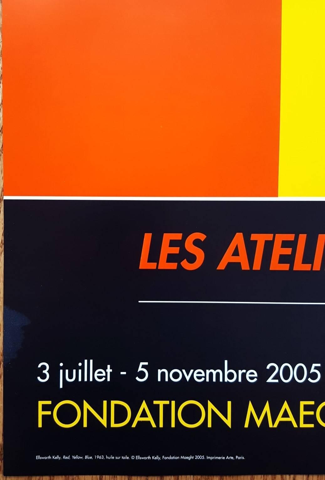 Fondation Maeght: Les Ateliers de La Modernite (Red, Yellow, Blue) - Print by (after) Ellsworth Kelly