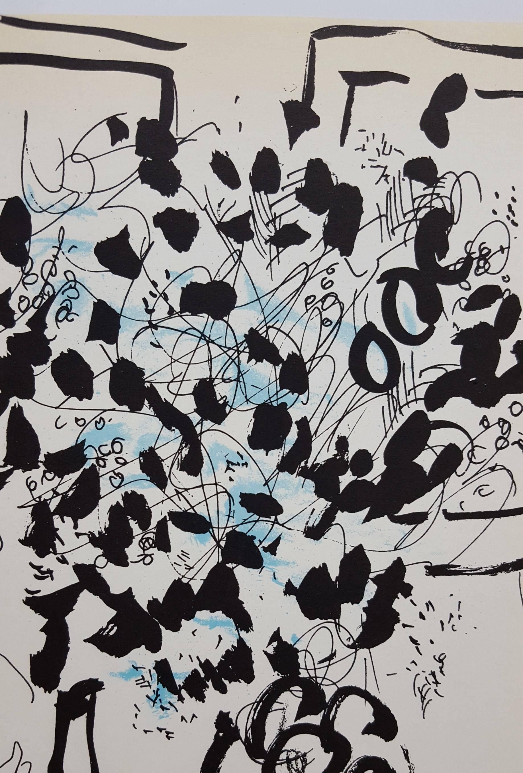 Black and Blue Bouquet 1
