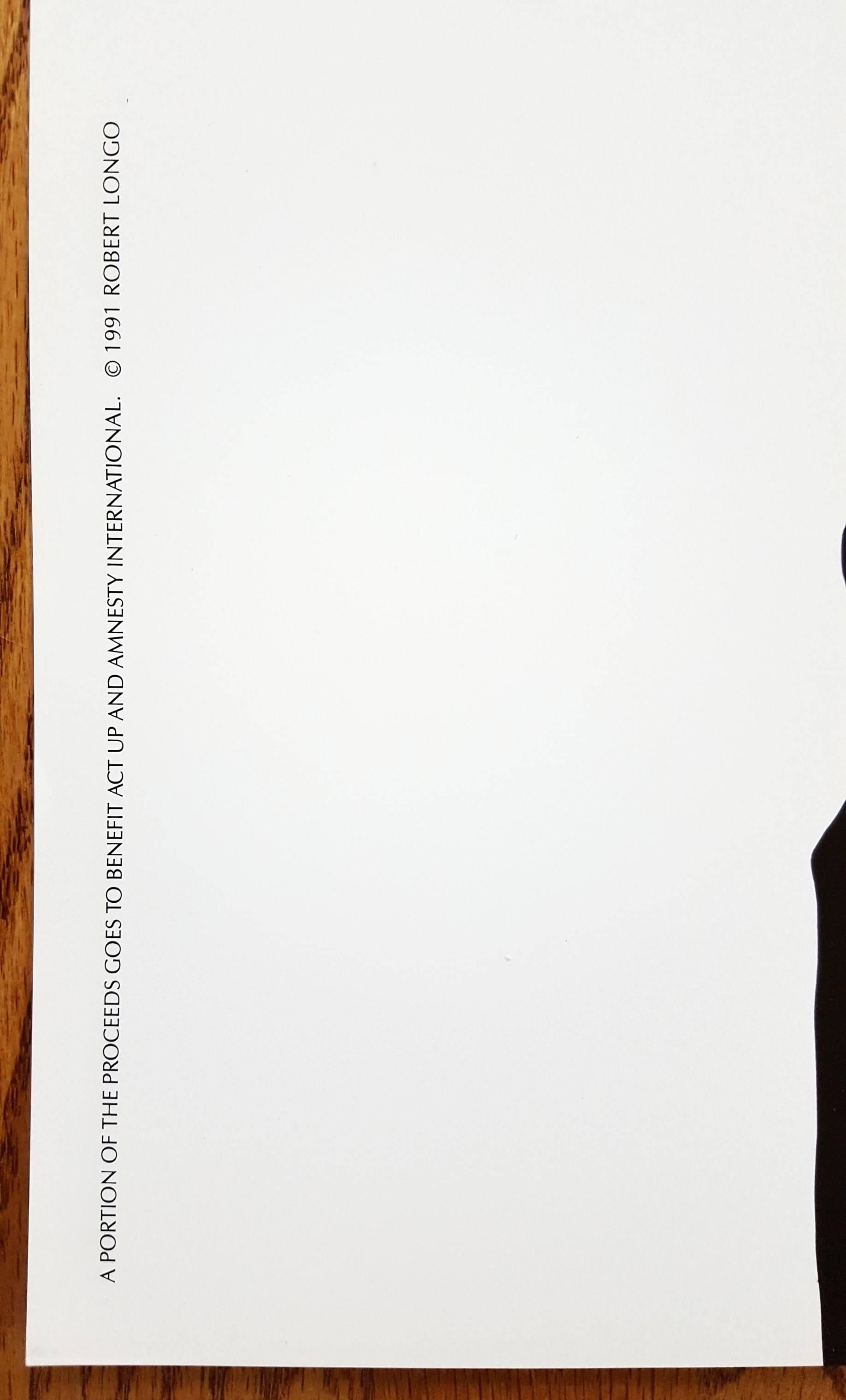 Men in the Cities: Eric - Print by Robert Longo