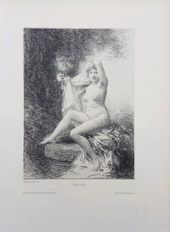 Vérité (Truth) /// Henri Fantin-Latour Modern Impressionist Nude Figurative Art
